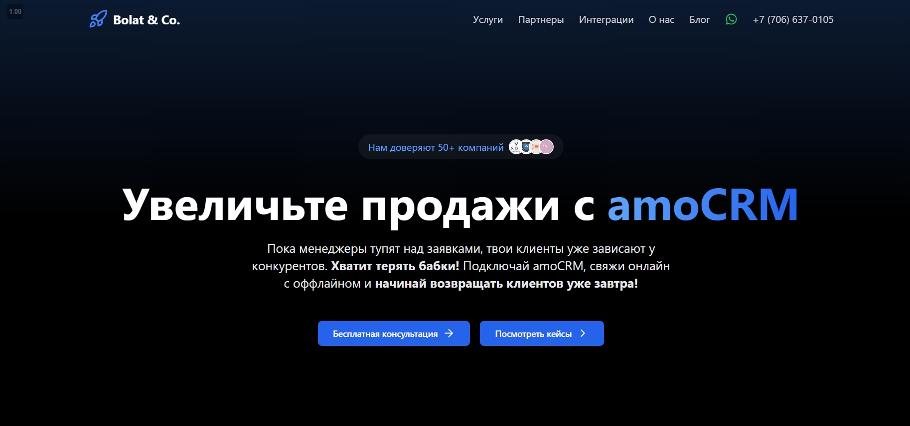 Интеграция Amo-CRM для вашего бизнеса